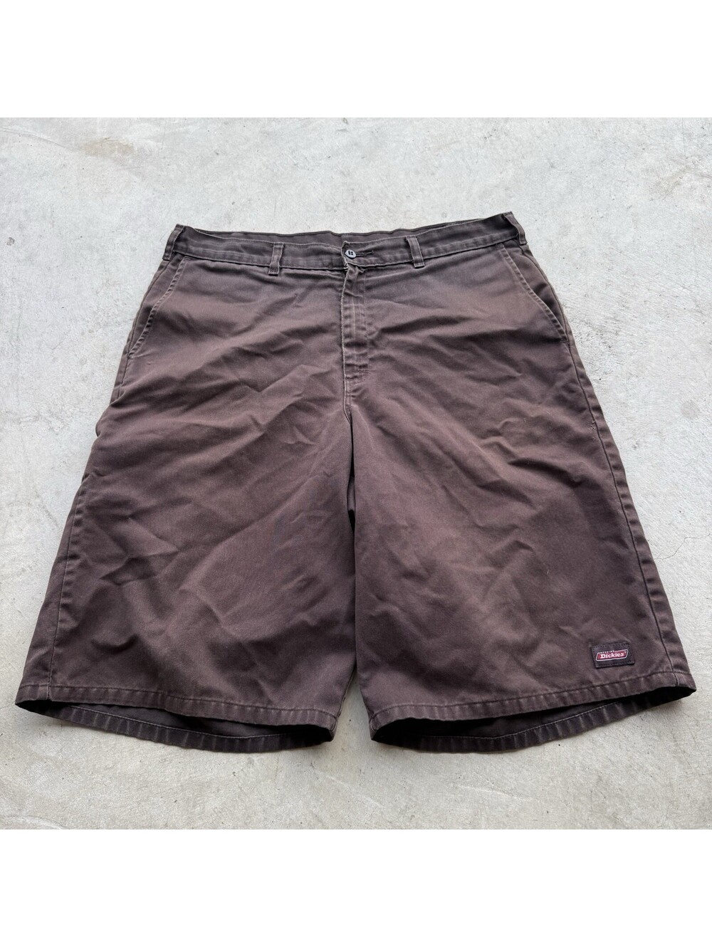 Dickies Cargo Shorts Mens 36 Brown Y2K Relaxed Baggy Skate Grunge